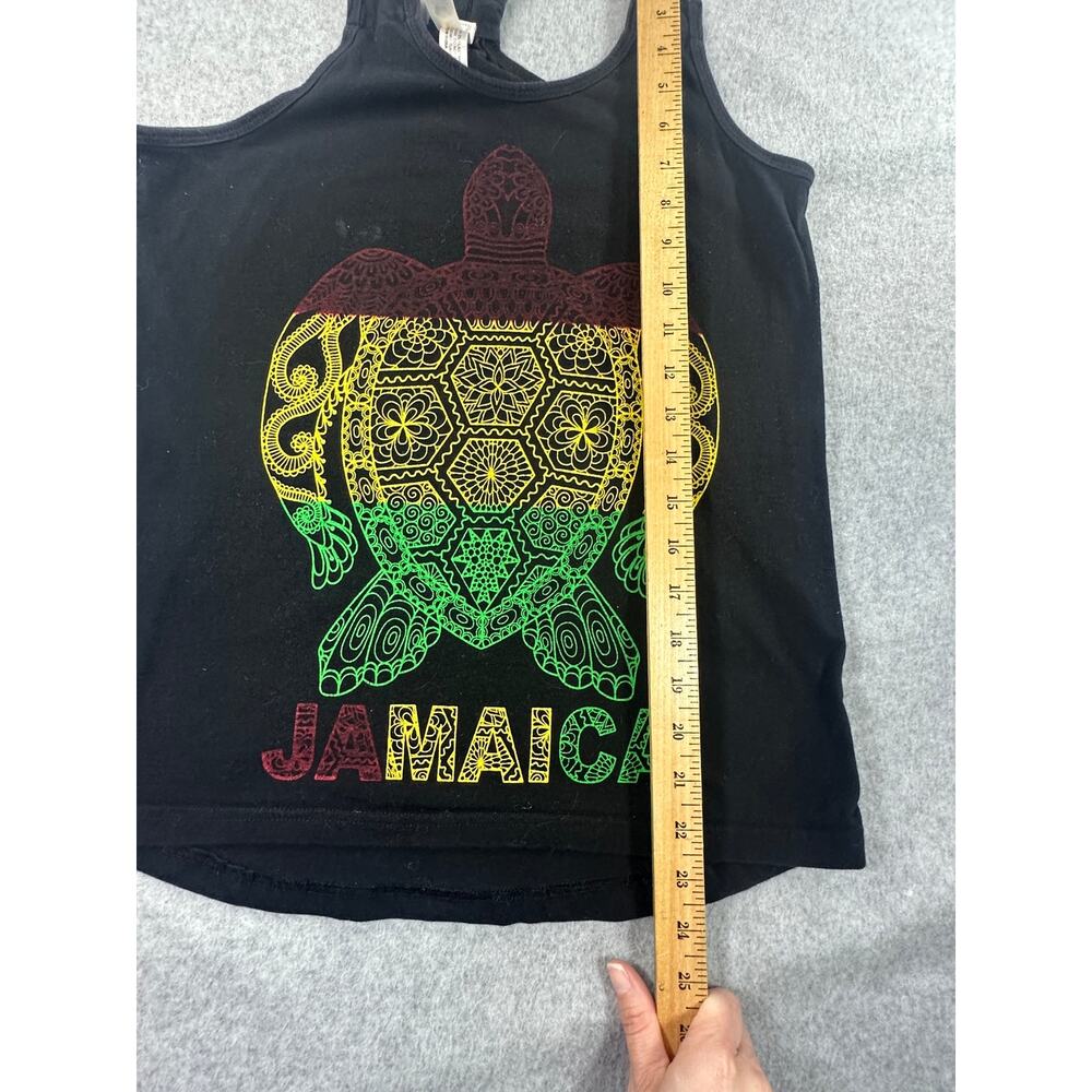 Tank Top Rasta Turtle Print Cotton Small - Picture 5 of 6